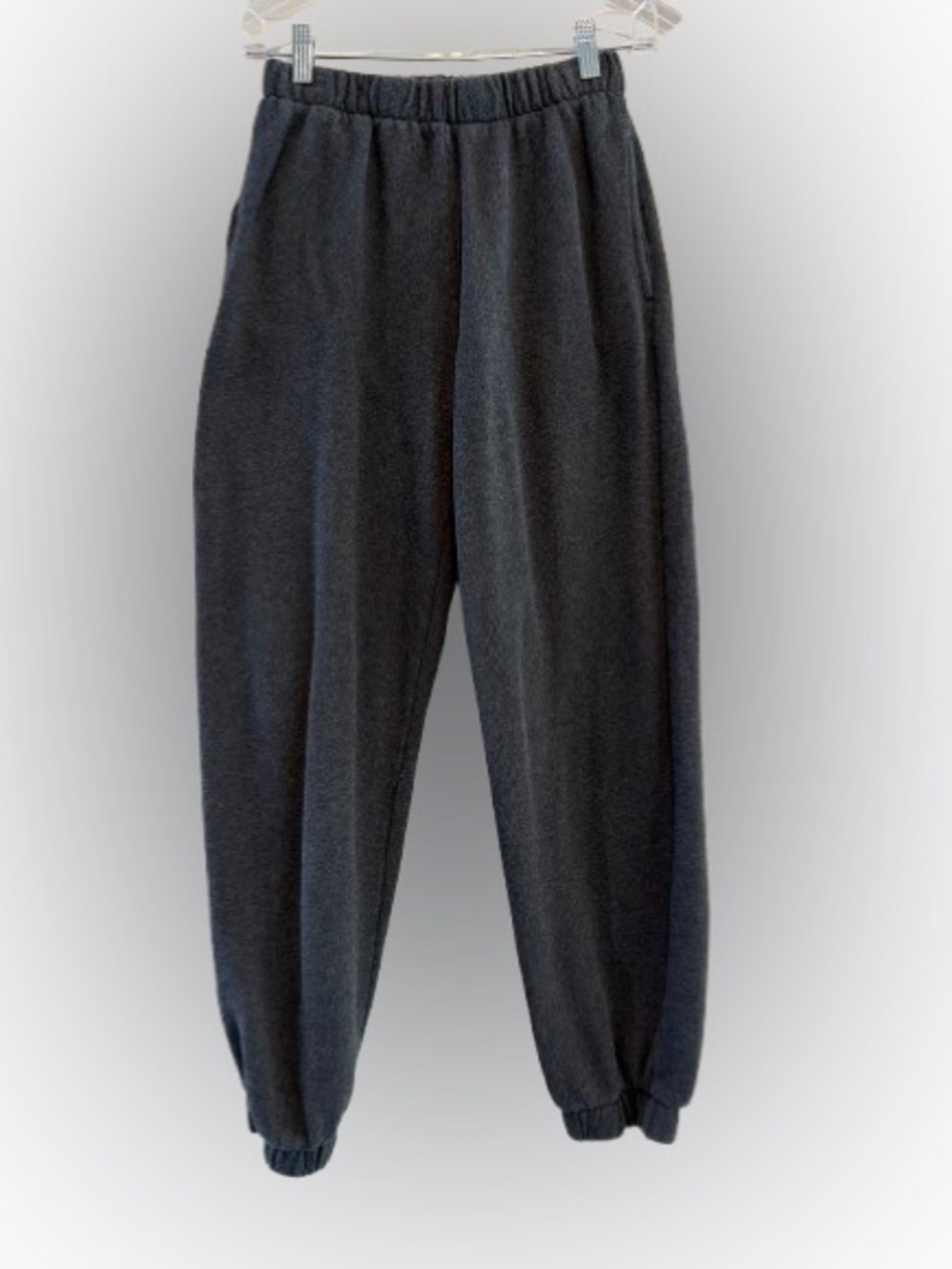 Brandi Melville Charcol Elastic-Waist Jogger Pants